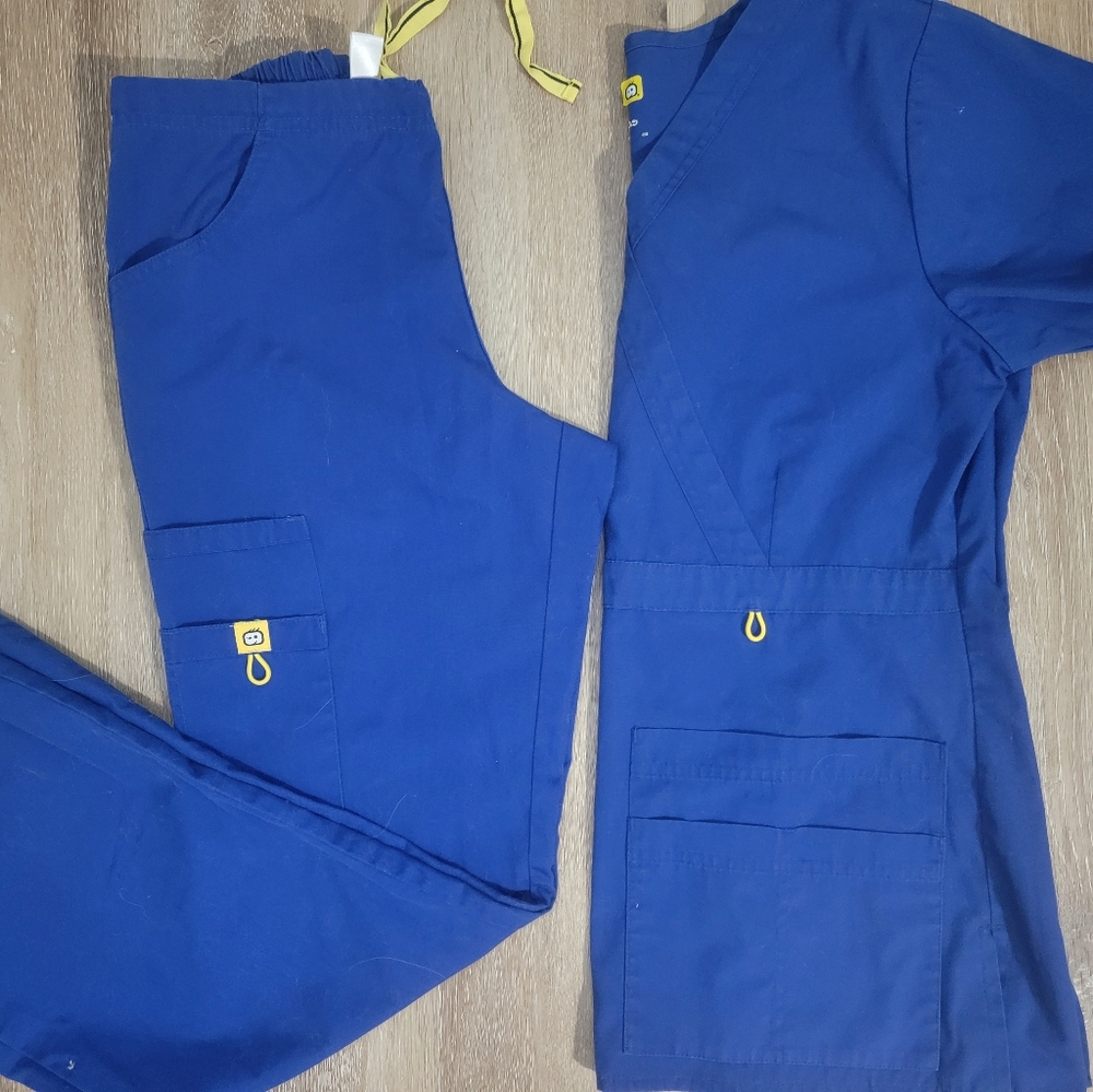 Blue Wonderwink Scrub Set XS/XSP